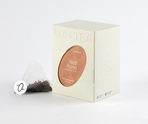 Phoenix Oolong tea pyramid tea bags and box packaging displayed on a white background.